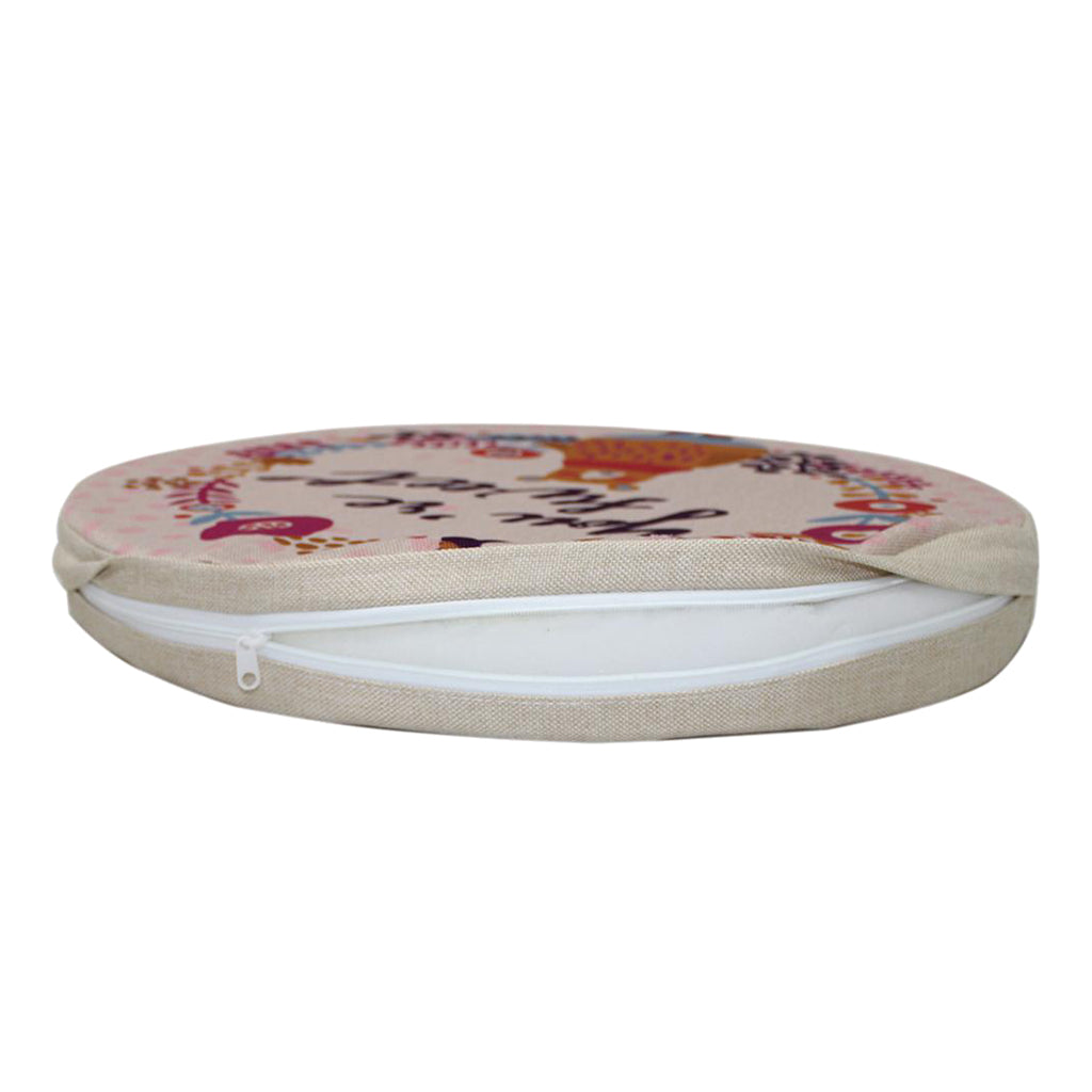 Non-slip Seat Cushion Circular Chair Cushions Round Mat Cover Pad Color_7