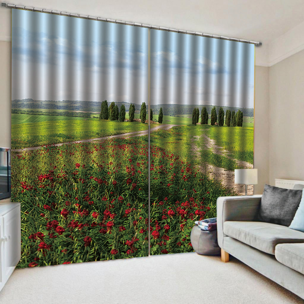 Blackout Curtains, 3D Print Curtain Living Room Bedroom Drapes Style_11