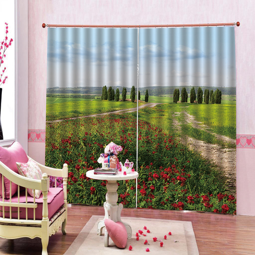 Blackout Curtains, 3D Print Curtain Living Room Bedroom Drapes Style_11