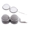 10 Pieces Stainless Steel Mesh Tea Ball Tea Strainer Filter with Chain 4.5cm