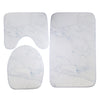 3 Pieces Toilet Rug Mats Bathroom Rug Mats 3 Pieces with Lid Cover