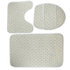 3 Pieces Toilet Rug Mats Bathroom Rug Mats 3 Pieces with Lid Cover