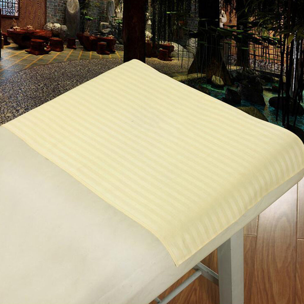 Sectional Face Massage Table Towel Beauty Bed Cover Sheet 90x60cm Beige