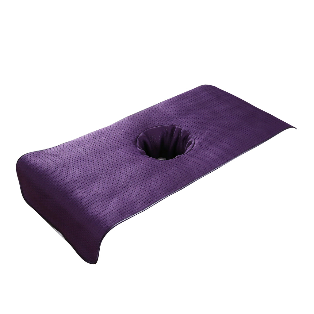 Soft Beauty Massage SPA Treatment Bed Cover Sheet With Breath Hole Purple