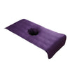 Soft Beauty Massage SPA Treatment Bed Cover Sheet With Breath Hole Purple