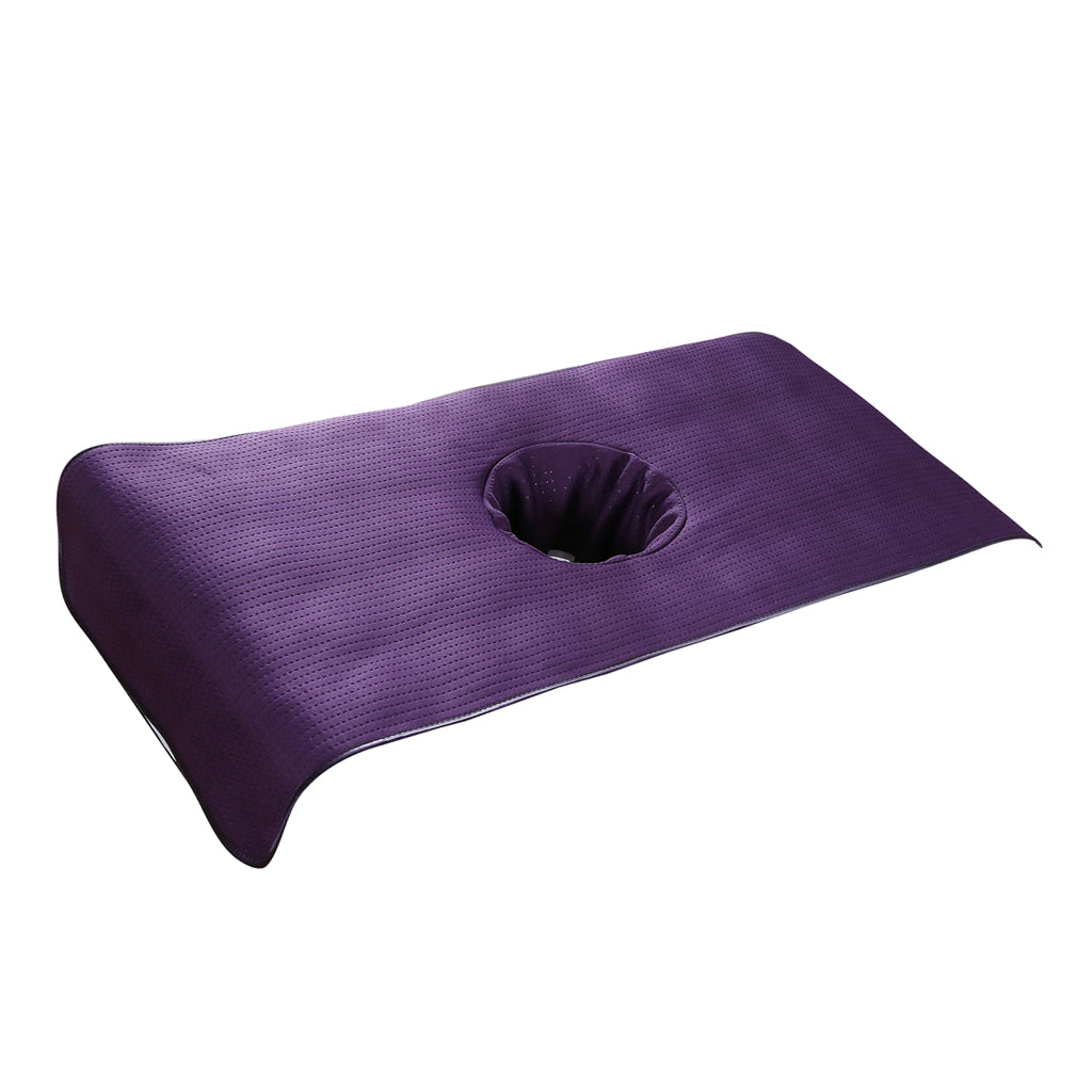 Soft Beauty Massage SPA Treatment Bed Cover Sheet With Breath Hole Purple