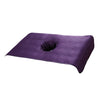 Soft Beauty Massage SPA Treatment Bed Cover Sheet With Breath Hole Purple