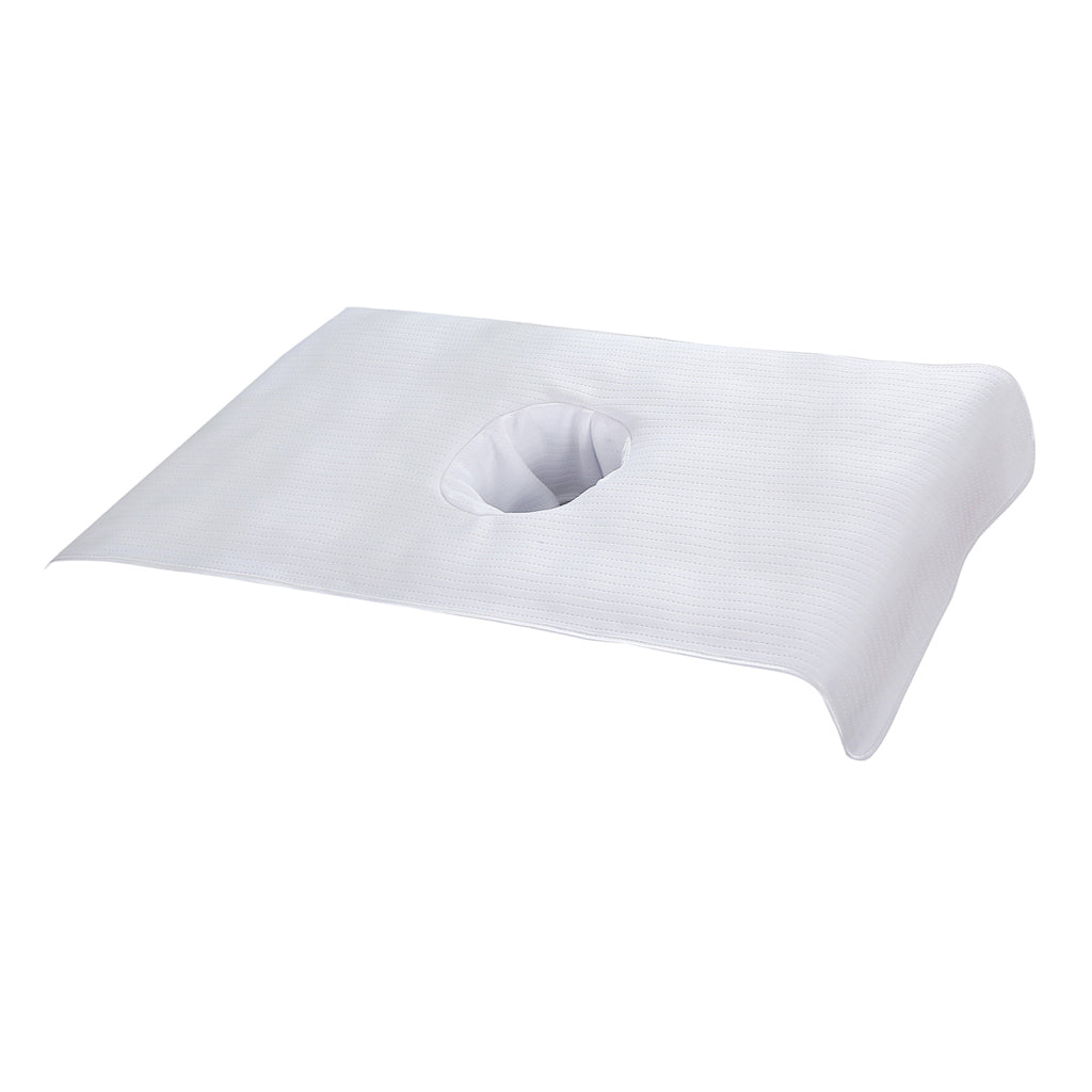 Soft Beauty Massage SPA Treatment Bed Cover Sheet With Breath Hole White