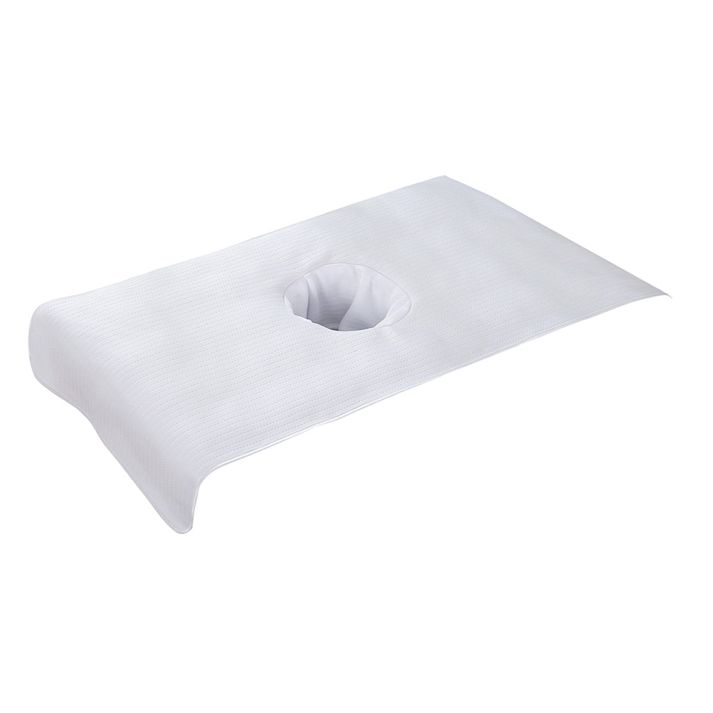 Soft Beauty Massage SPA Treatment Bed Cover Sheet With Breath Hole White