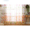 Butterfly Printing Sheer Curtains Window Voile Panels for Bedroom 200x100cm