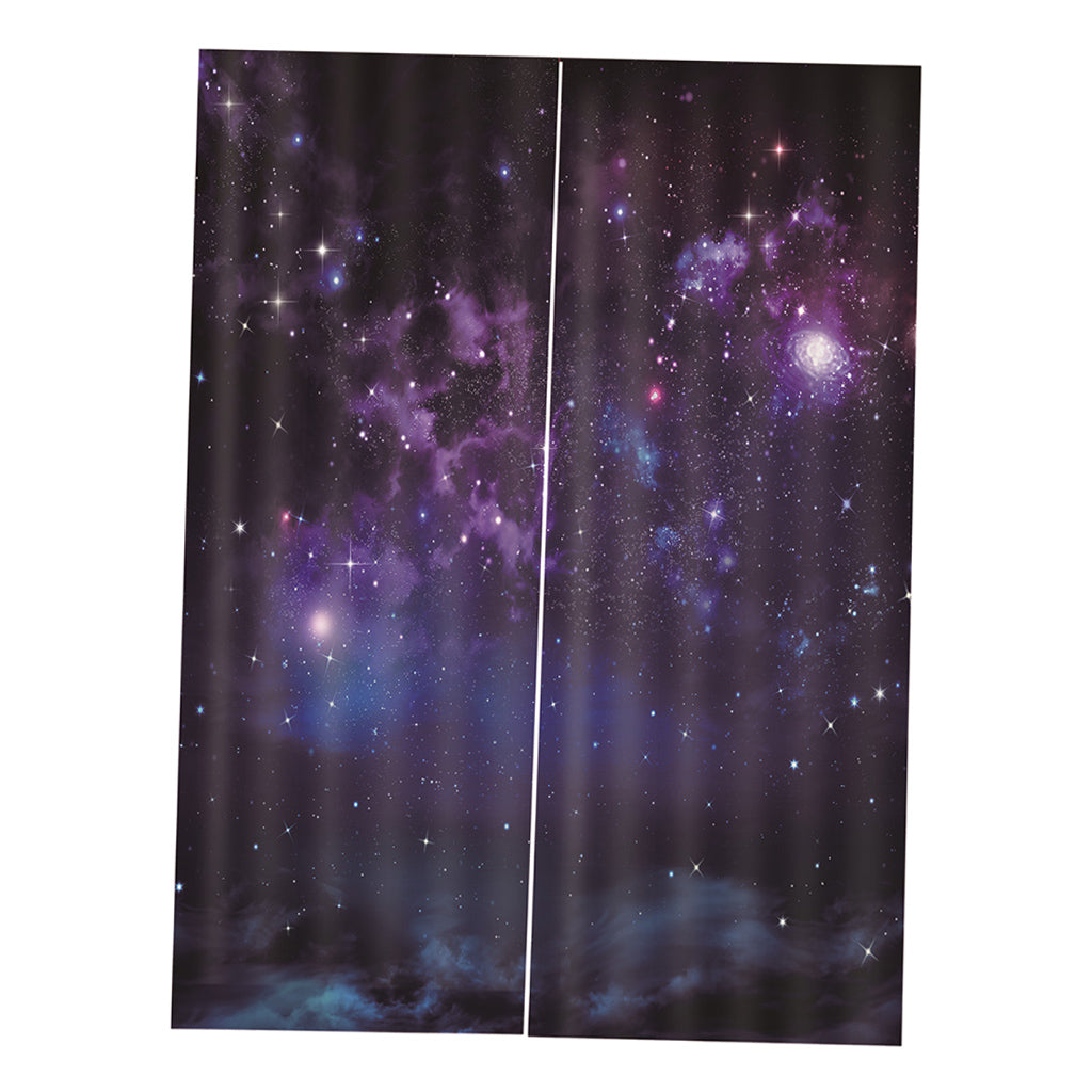 Starry Sky Printed 3D Window Curtains for Living Room Bedroom Decor 150x166cm