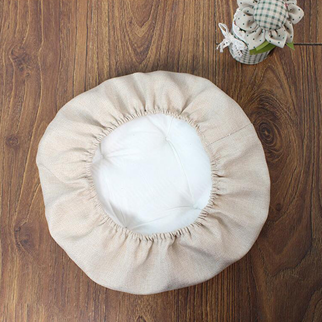 Soft Linen Round Bar Stool Cover Chair Seat Cushion B - 40cm