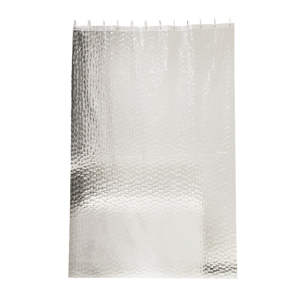 Mildew Resistant Anti-Bacterial PEVA Shower Curtain Liner White 180x200cm