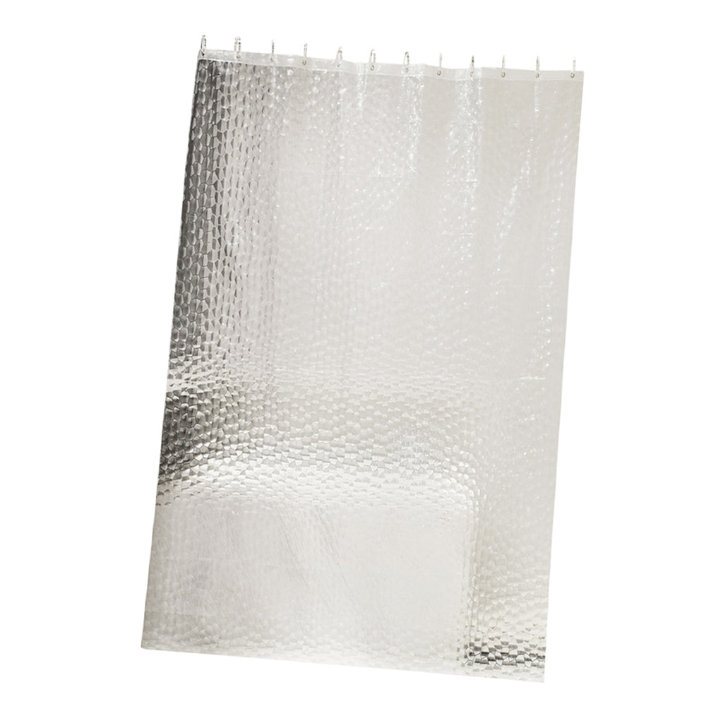 Mildew Resistant Anti-Bacterial PEVA Shower Curtain Liner White 180x200cm