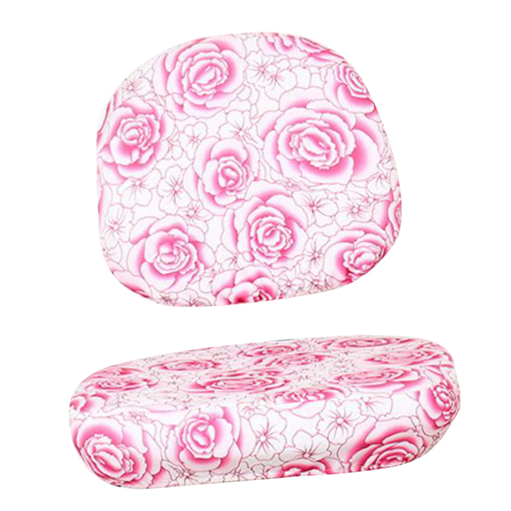 Elastic Separate Office Computer Rotating/Swivel Chair Cover  Rose_Pink