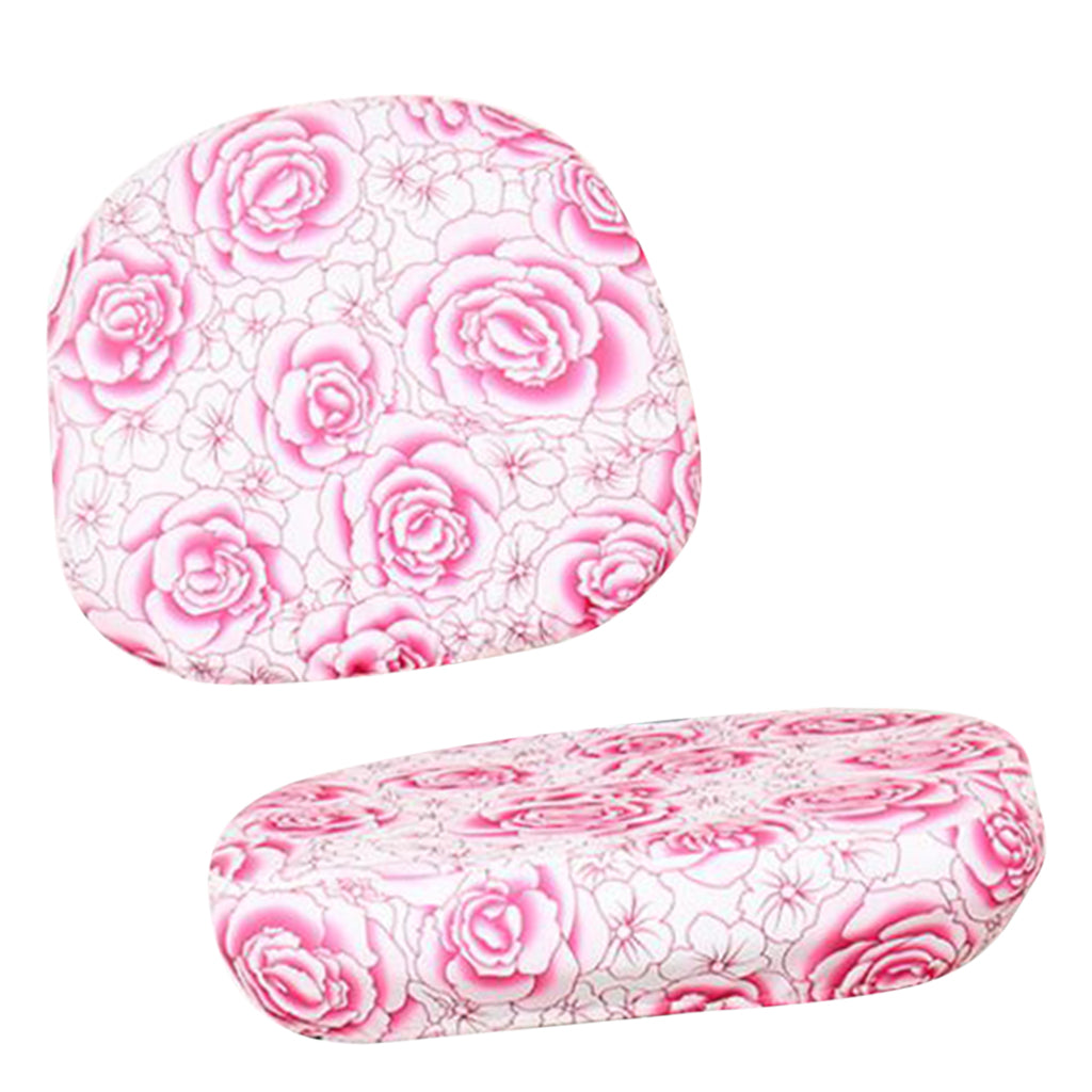 Elastic Separate Office Computer Rotating/Swivel Chair Cover  Rose_Pink