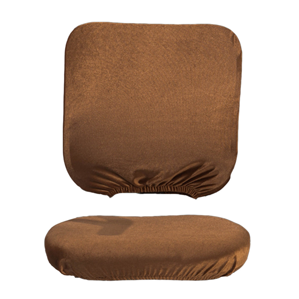 Removable Stretchable Slipcover Office Computer Chair Covers Brown