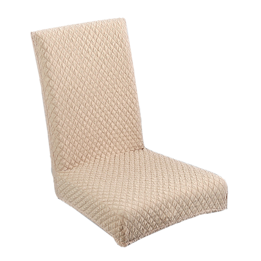 Dining Room Chair Cover Stool Seat Protector Banquet Chair Slipcover Beige