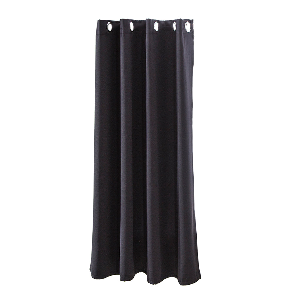 Solid Color Blackout Window Curtains Panels for Bedroom Black 52x63inch