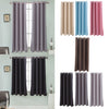 Solid Color Blackout Window Curtains Panels for Bedroom Black 52x63inch