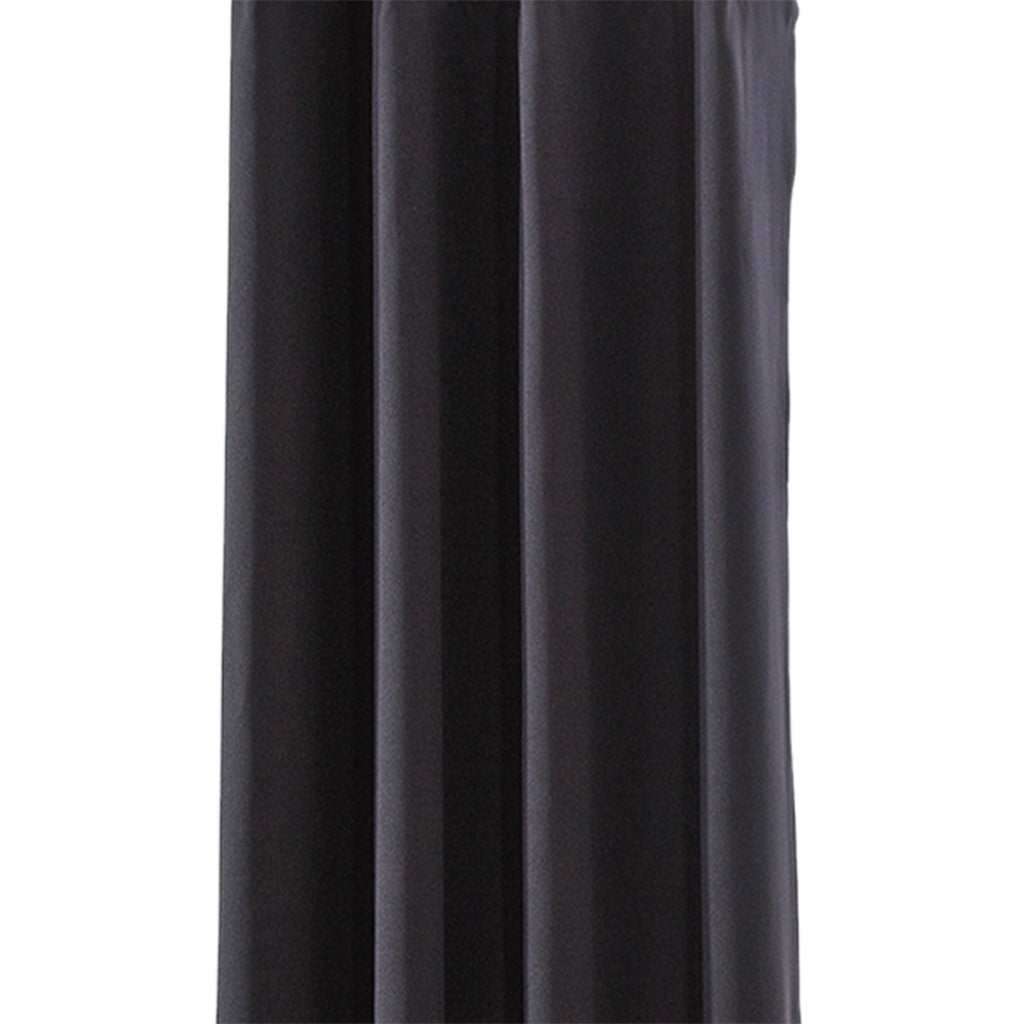 Solid Color Blackout Window Curtains Panels for Bedroom Black 52x63inch