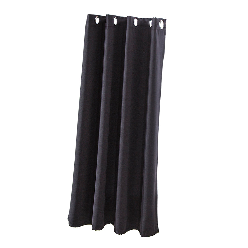 Solid Color Blackout Window Curtains Panels for Bedroom Black 52x63inch