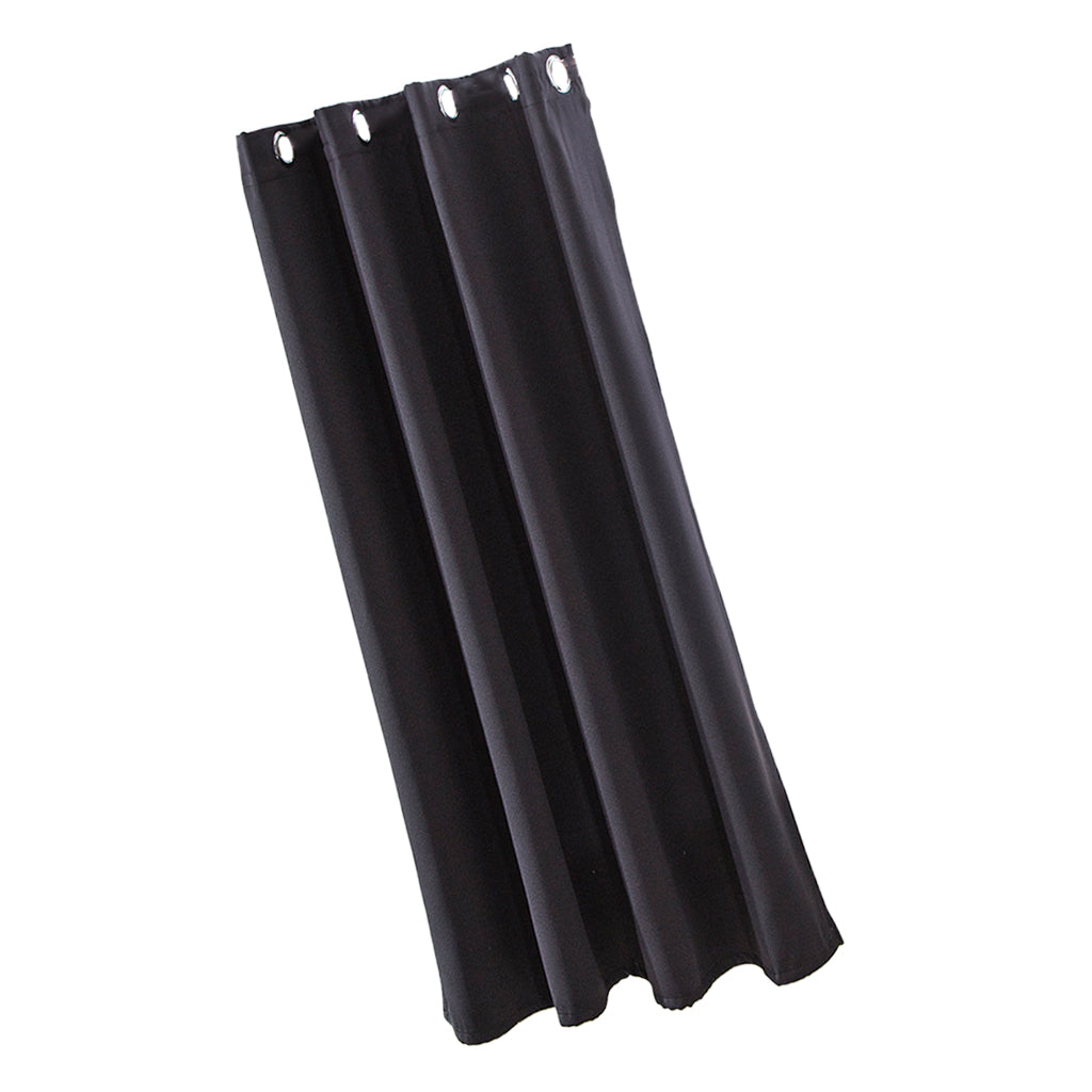 Solid Color Blackout Window Curtains Panels for Bedroom Black 52x63inch