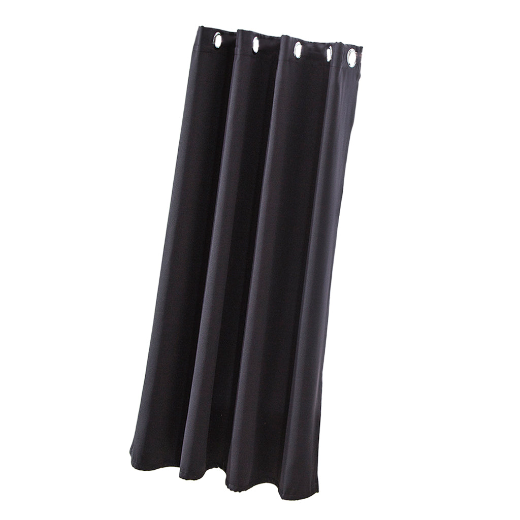 Solid Color Blackout Window Curtains Panels for Bedroom Black 52x63inch