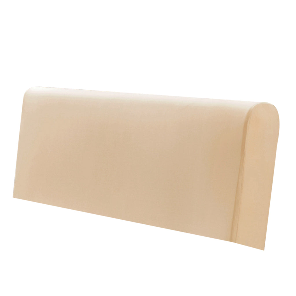 Dustproof Stretchable Bedroom Bed Headboard Cover Protector Beige