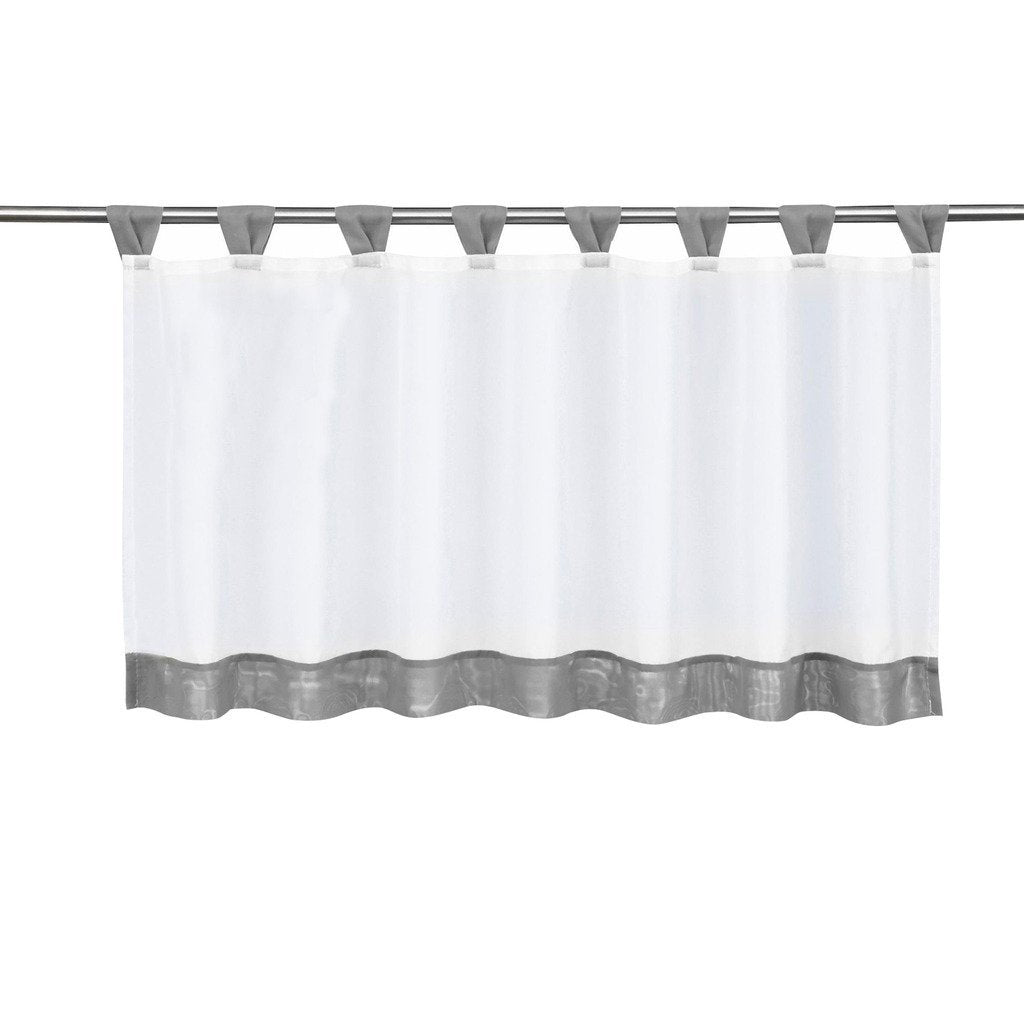 Customize Cafe Window Curtain Kitchen Curtain Tier #5 47x24 Inch, Grey