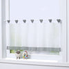 Customize Cafe Window Curtain Kitchen Curtain Tier #5 47x24 Inch, Grey