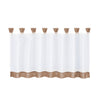 Customize Cafe Window Curtain Kitchen Curtain Tier #2 47x18 Inch, Brown