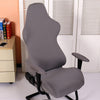 Swivel Armchair Cover Internet Cafe Office Seat Armrest Slipcover Gray