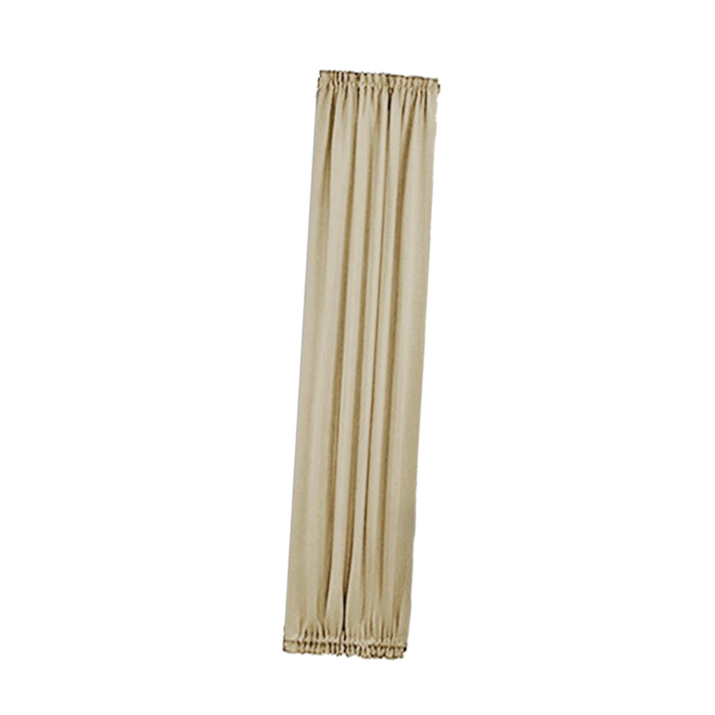 Sliding Glass Window Door Curtain Blackout Panel Rod Pocket Beige