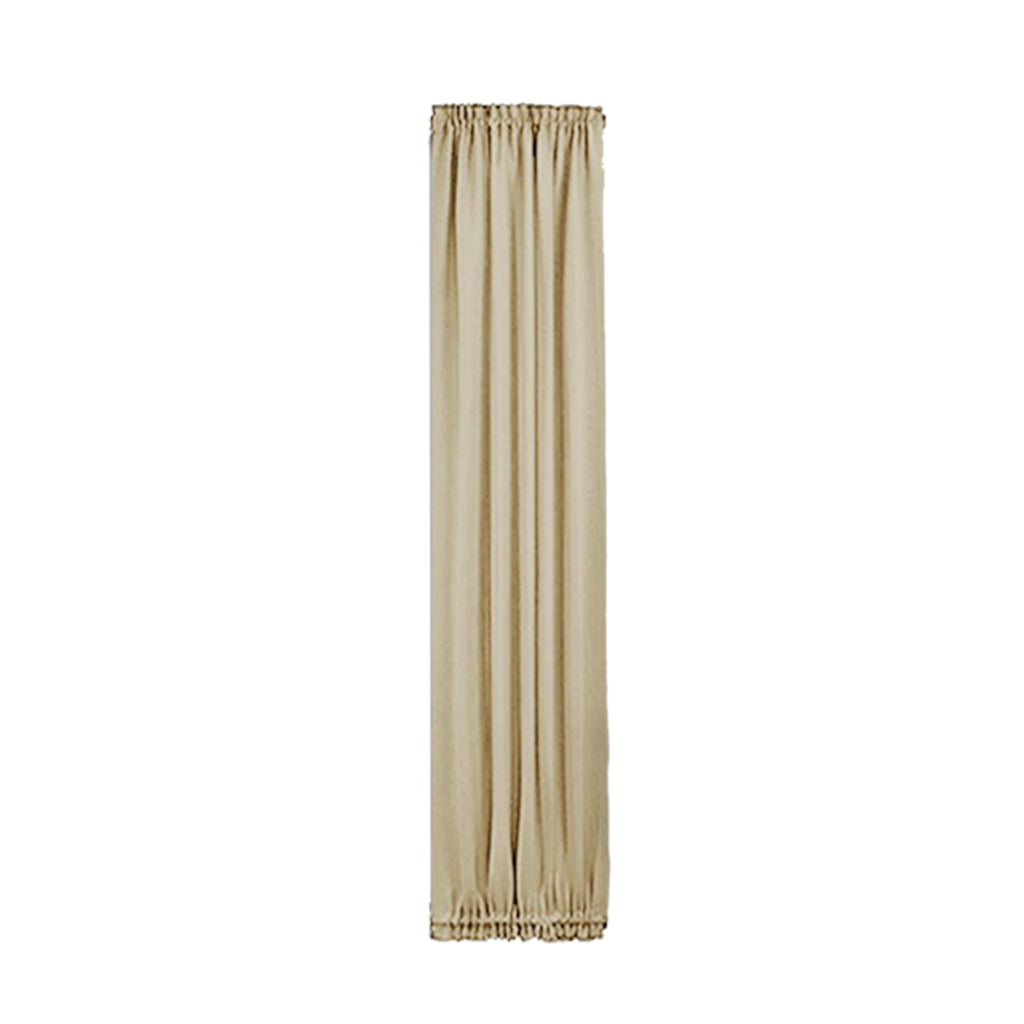 Sliding Glass Window Door Curtain Blackout Panel Rod Pocket Beige