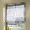 Liftable Roman Curtain Sheer Voile Window Valance Drape #1 Grey, 60x120cm