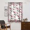 Kitchen Window Short Roman Blinds Curtains Panel Purple Peony 60x140cm