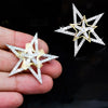 Fashion Crystal Brooch Rotatable Bicycle Coat Collar Lapel Pin Jewelry Star