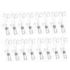 16 Pieces Multi-purpose Clothesline Utility Clips Steel Wire Clips 9cm