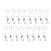 16 Pieces Multi-purpose Clothesline Utility Clips Steel Wire Clips 9cm