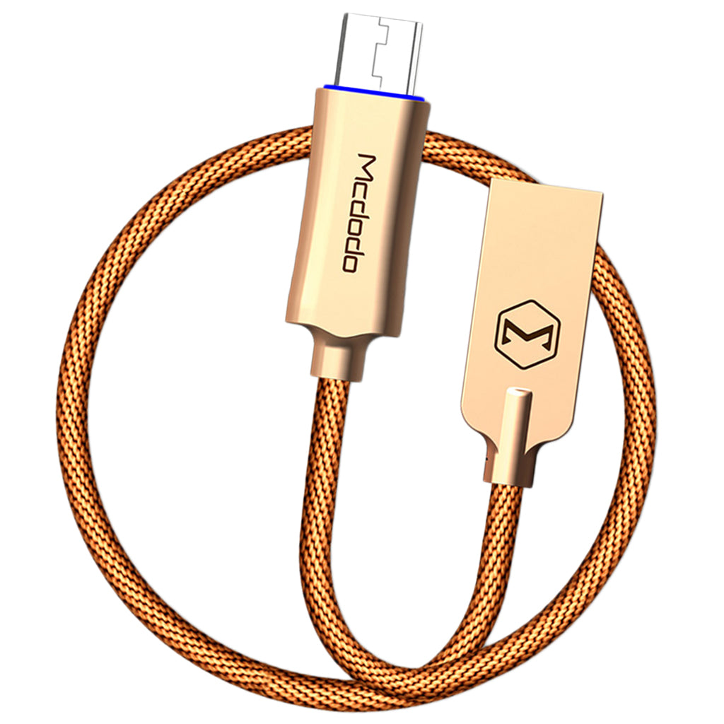 1M Micro USB Charge QC 3.0 Fast Charge Data Cable for Android Phone Golden