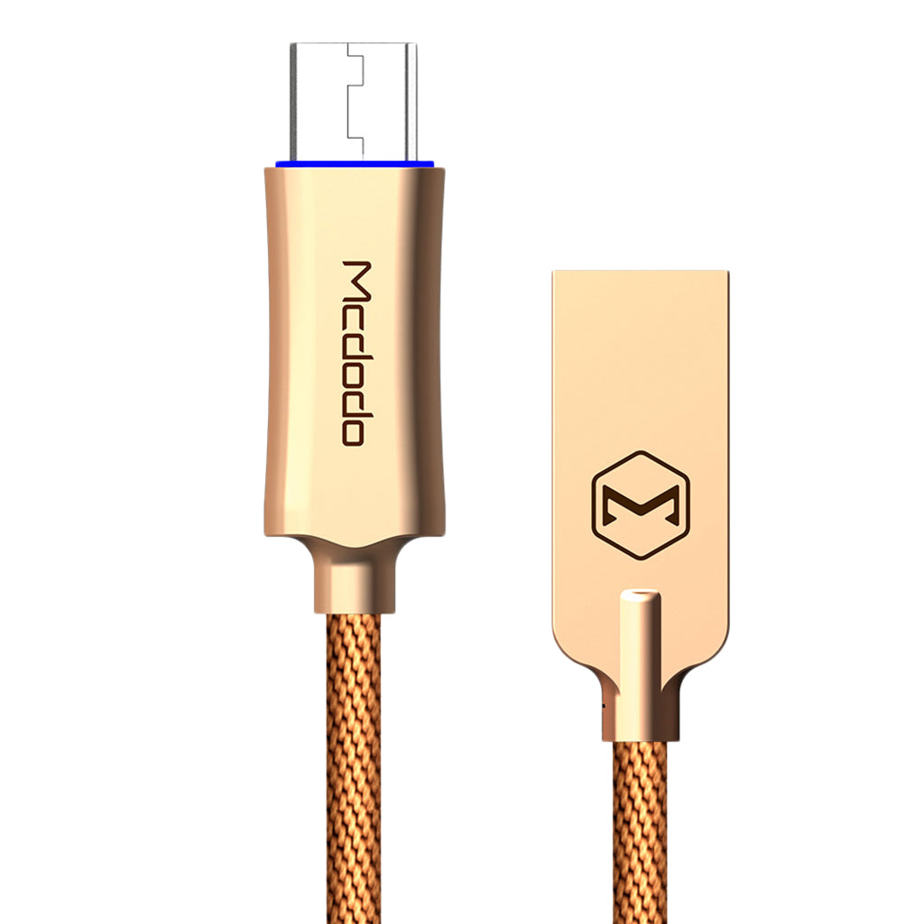 1M Micro USB Charge QC 3.0 Fast Charge Data Cable for Android Phone Golden