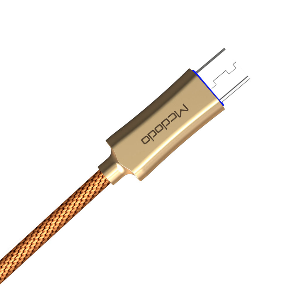 1M Micro USB Charge QC 3.0 Fast Charge Data Cable for Android Phone Golden