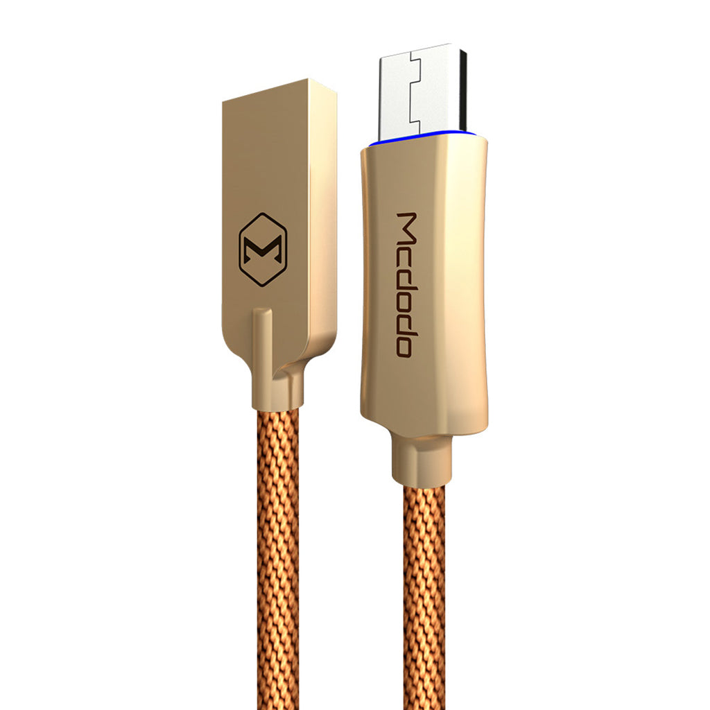 1M Micro USB Charge QC 3.0 Fast Charge Data Cable for Android Phone Golden