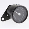 12V Universal Motorcycle Tachometer Meter LED Backlight RPM Black