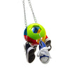 Bird Parrot Chew Toy Sneakers with Bell Ball Quick Link to The Cage