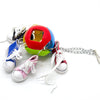 Bird Parrot Chew Toy Sneakers with Bell Ball Quick Link to The Cage