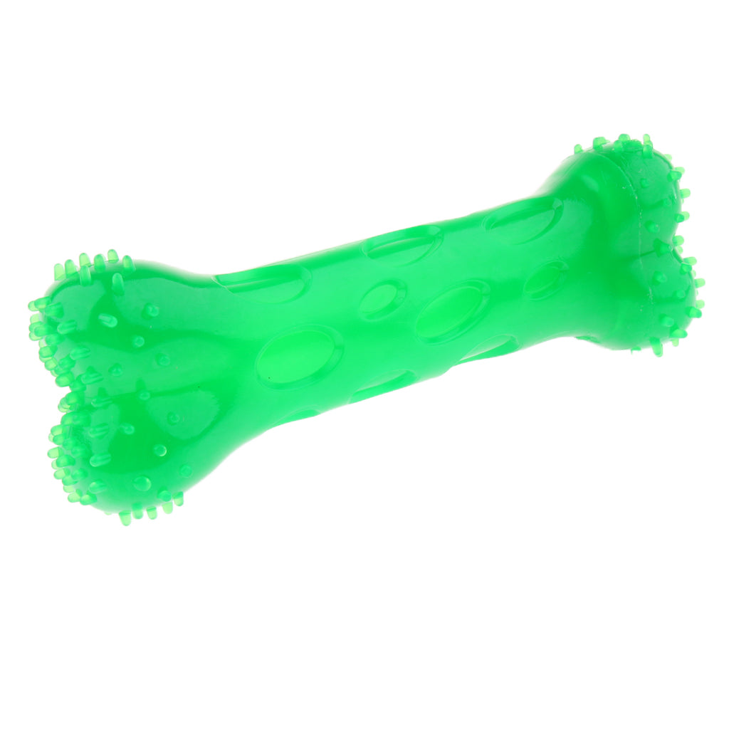 Pet Dog Puppy Fun Toy Teeth Care Cleaning Brush Toys Green L