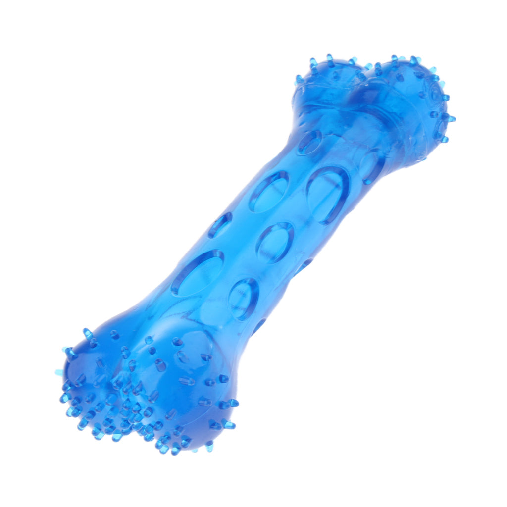 Pet Dog Puppy Fun Toy Teeth Care Cleaning Brush Toys Blue L