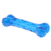 Pet Dog Puppy Fun Toy Teeth Care Cleaning Brush Toys Blue L